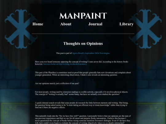 journal/opinions screenshot