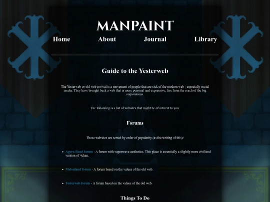 library/yesterweb screenshot