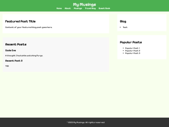 BaseCamp/BlogBase screenshot