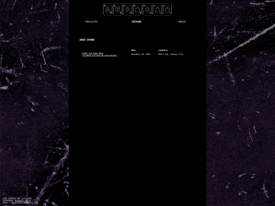 25showsarchive screenshot