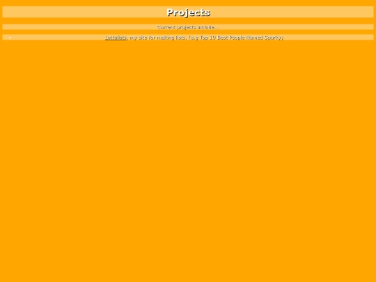 projects screenshot
