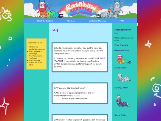 FAQ screenshot