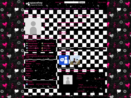 Misc/spacehey/pinkemo screenshot