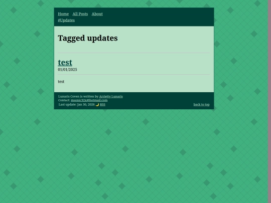 tags/updates screenshot
