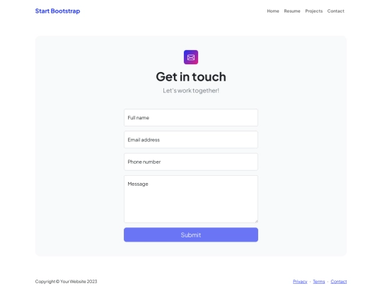 contact screenshot
