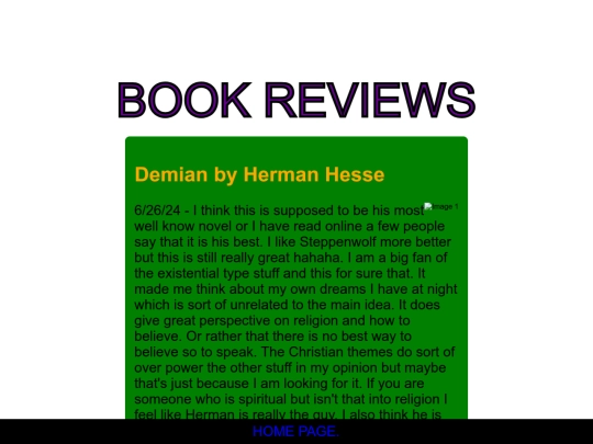 book reviews/bookreveiw screenshot