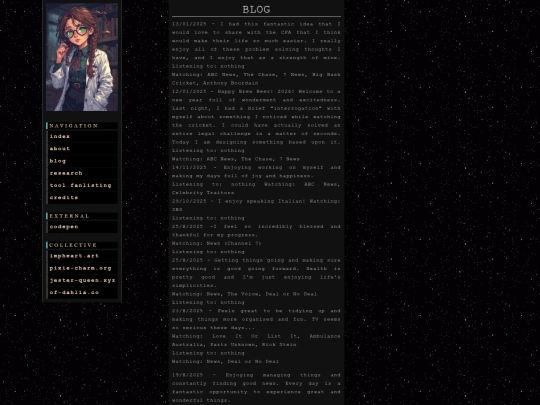 blog screenshot