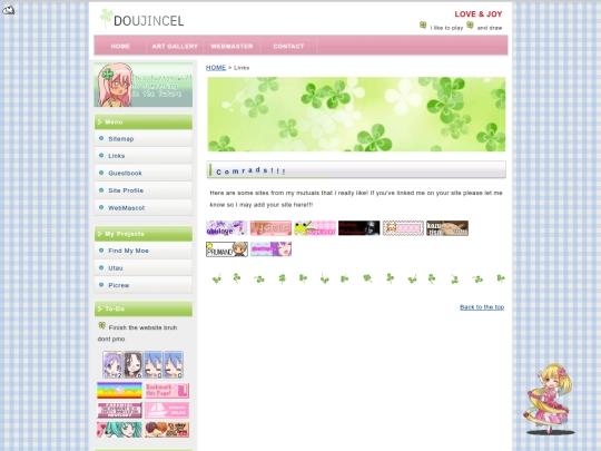 links screenshot