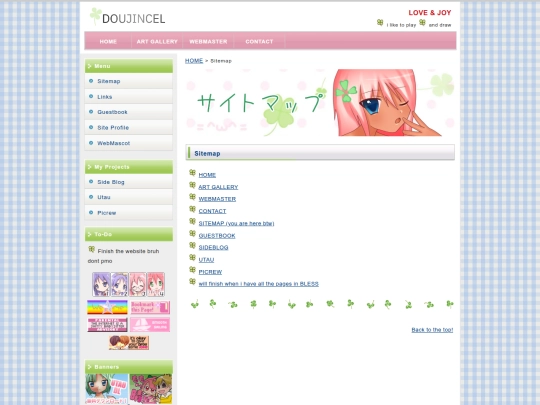 sitemap screenshot