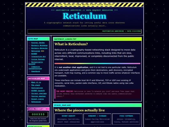 reticulum screenshot