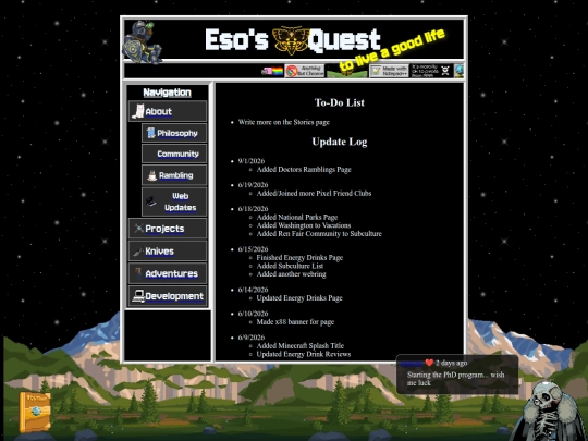 html/updates screenshot