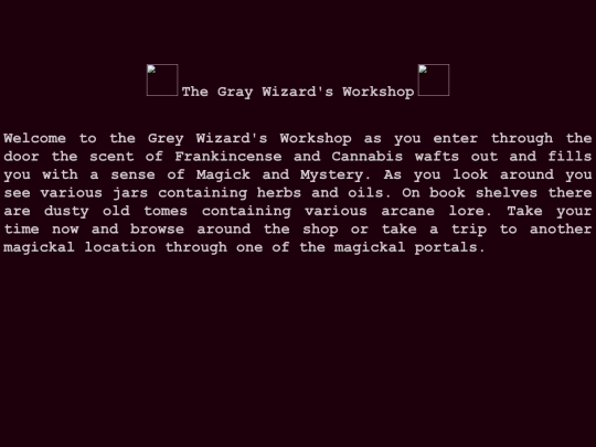 WebPage/The Wixard's Workshop screenshot