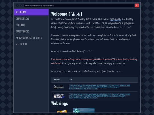 pages/home screenshot