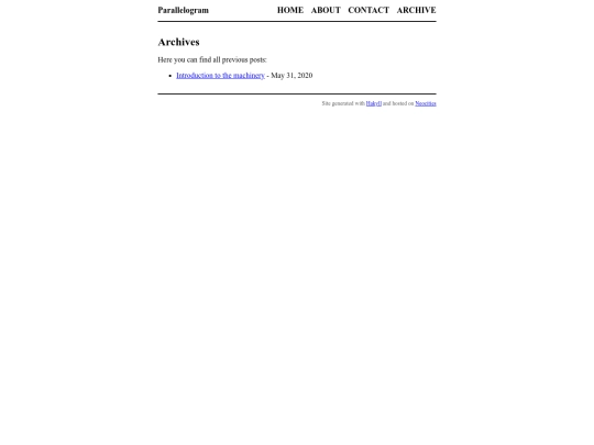 archive screenshot