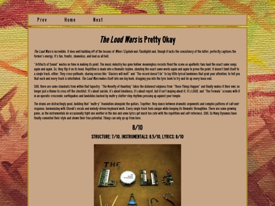 portfolio/albumreview screenshot