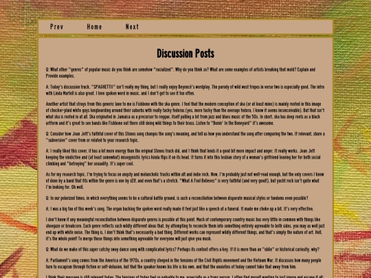 portfolio/discpost screenshot