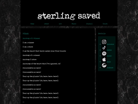jounral/poetry screenshot