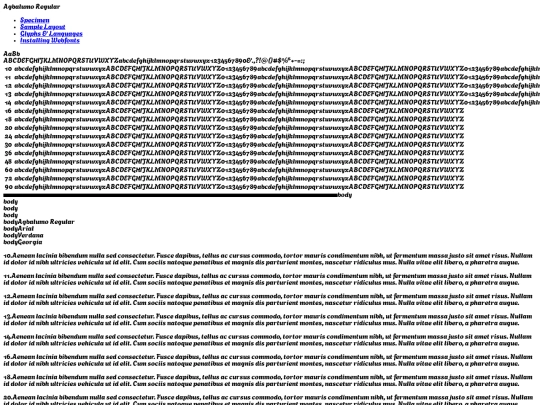 font 1/agbalumo-regular-demo screenshot