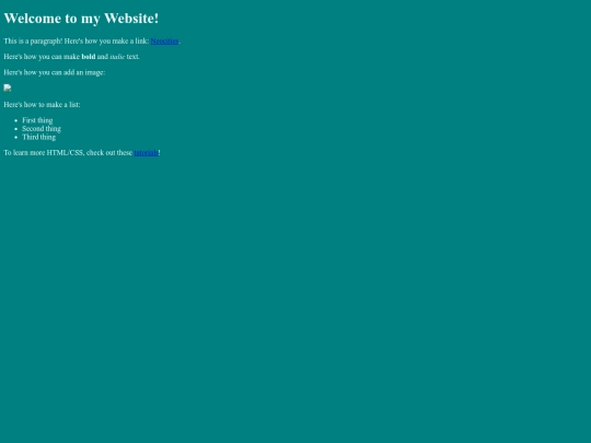 test screenshot