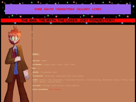 characterpages/Joey screenshot