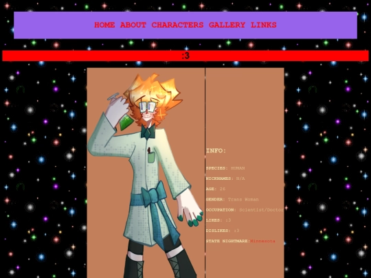 characterpages/daisy screenshot