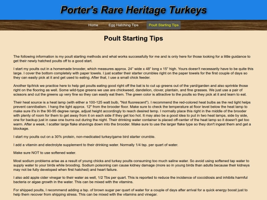 PoultStartingTips screenshot