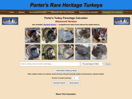 TurkeyParentageCalculator2 screenshot