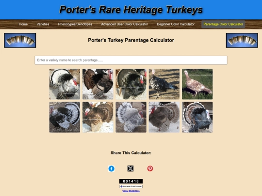 TurkeyParentageCalculatorOrig screenshot