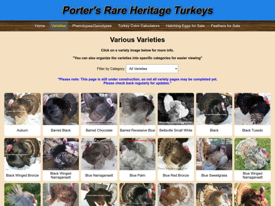 Varieties screenshot