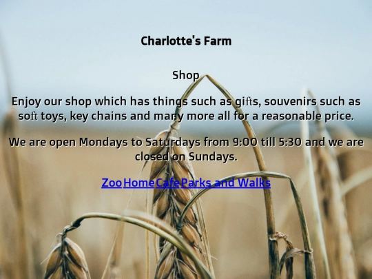 Charlotte's Farm /shop screenshot