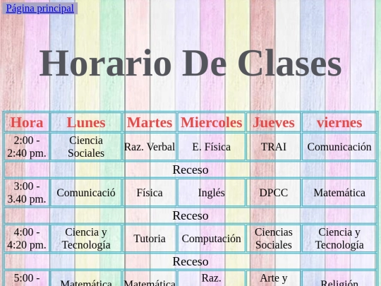 Practica4/Mihorario screenshot