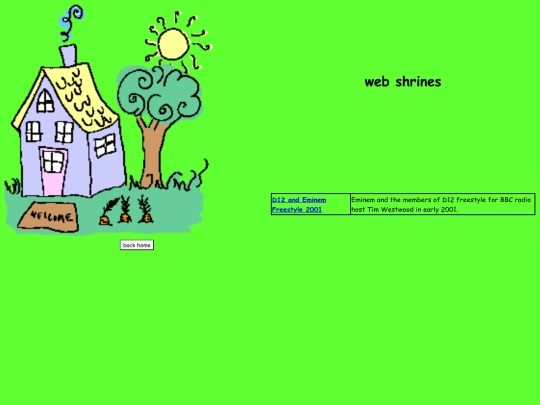 pages/webshrines screenshot