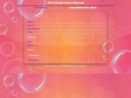 sitemap screenshot