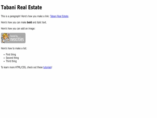 index screenshot