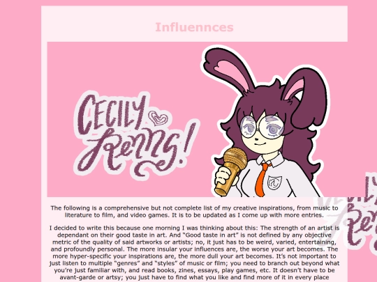 influence screenshot