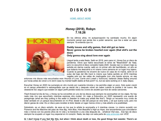 reviews/honey screenshot