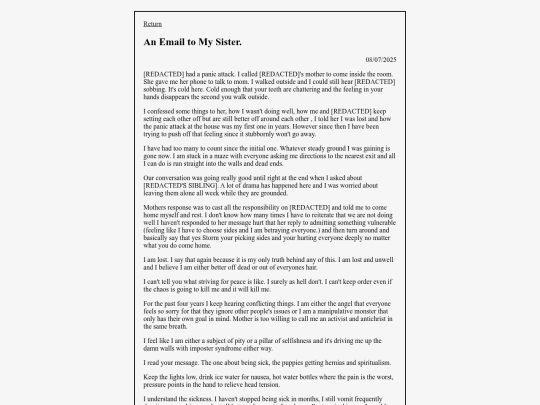 blog/AnEmailtoMySister screenshot