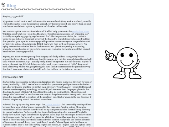 blog screenshot