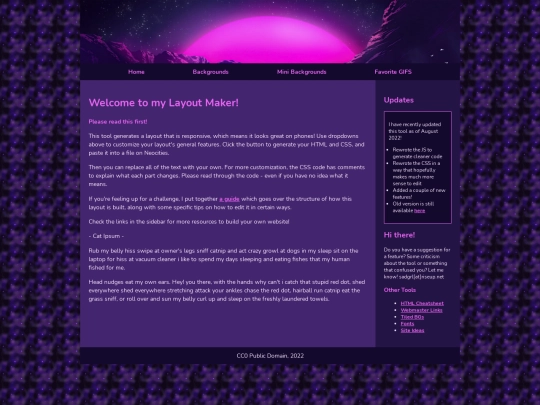 backgrounds screenshot