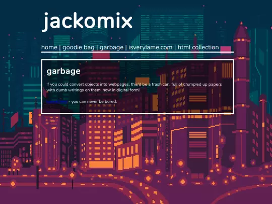 home/garbage screenshot
