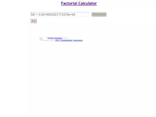 htmlcollection/factorial screenshot