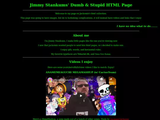 htmlcollection/jimstank screenshot