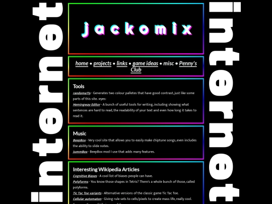 links screenshot