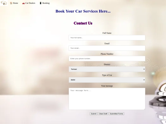Javascript/Car Sales Task2/services screenshot