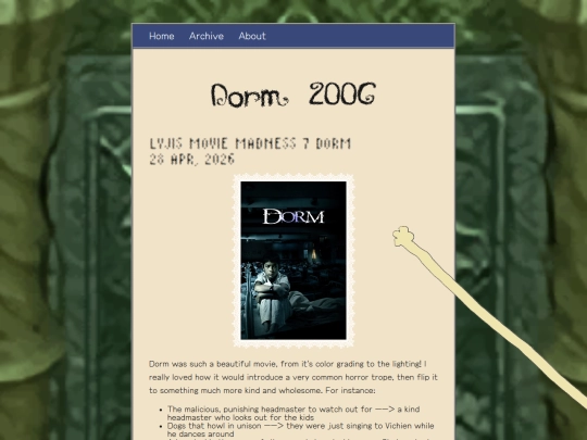 zonelets/posts/2026-04-28-Lyjis-Movie-Madness-7-Dorm screenshot