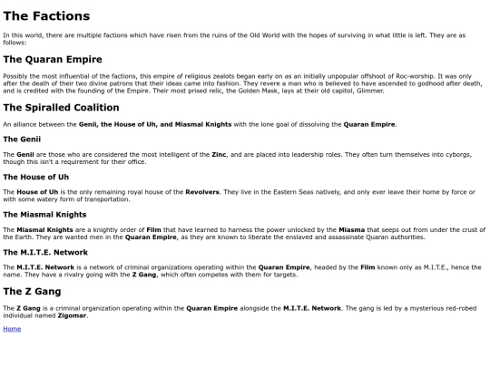 TheFactions screenshot