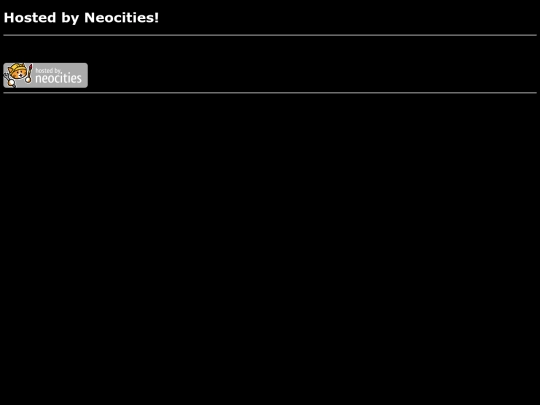 hostedbyneocities screenshot