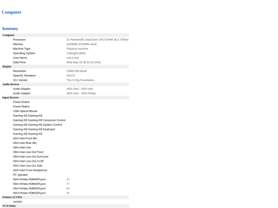 hardinfo_report screenshot