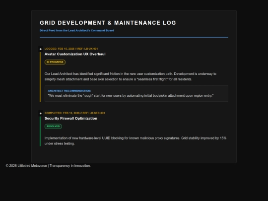 lbgrid/official/maintenance/maintenance-log-public screenshot