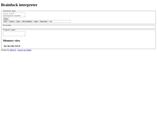 projects/brainfuck/brainfuck-interpreter-js-main screenshot